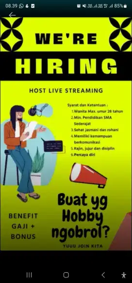LOKER HOST LIVE STREAMING