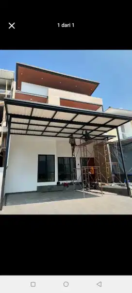 004 kanopi atap upvc alderon singgle