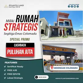 TINGGAL 1 UNIT SAJA  KAVLING SIAP BANGUN LEBAR MUKA 8,8 M DI GEDONGAN