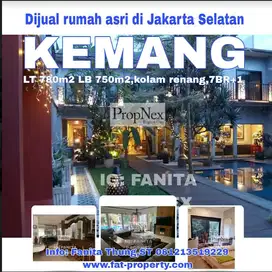 Murah Bgs Dijual rumah mewah asri di Kemang,JakSel LT780m2 LB 750m2