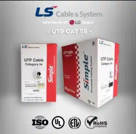 KABEL LAN RJ45 CAT 5E/5 E  UTP GREY  INDOOR POE GIGABIT  1 ROLL 305M