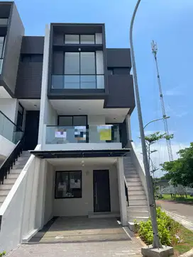 sewa rumah golf island PIK uk 5x15m kosongan hook ada AC