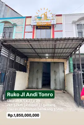 Ruko jalan andi tonro pusat kota