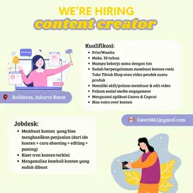 Content Creator seller tiktok / MP