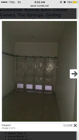 Dijual Rumah Cluster The Spring Canary Barat Gading Serpong
