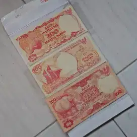 Promo 3 VERSI 100 RUPIAH KOLEKSI KERTAS KUNO MURAH
