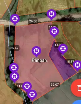Jual Tanah Pinggir Sungai 1767 m² Darangdan Purwakarta