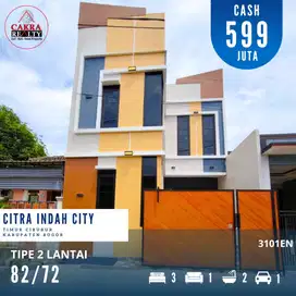 Dijual rumah 2 lantai dicitra indah city rumah siap huni full renovasi