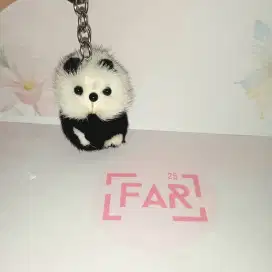 Gantungan Kunci Panda Bulu Lucu & Lembut - Mini Keychain Panda Furry