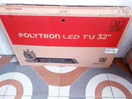 TV LED POLYTRON 32IN DIGITAL TV MULUS SEPERTI BARU SEGEL