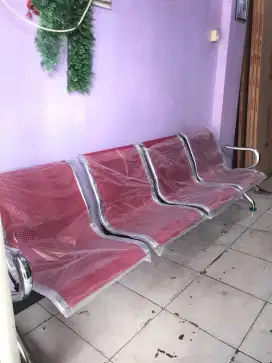 Kursi Tunggu 4 Person Stainless