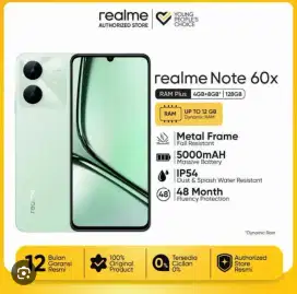 Realme note 60x 4+8/64 NEW