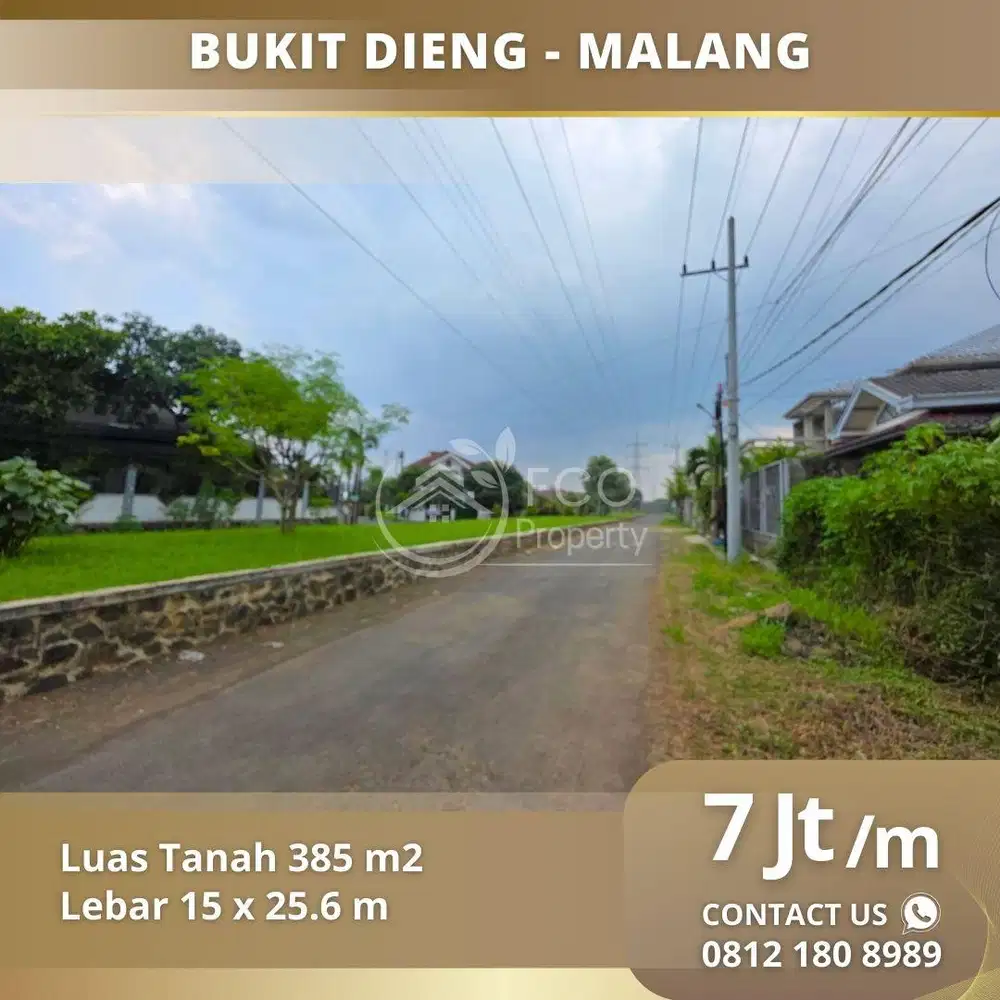 Tanah Kosong Lokasi Bukit Dieng Malang