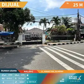 Dijual Rumah Bonus Bangunan Pabrik di Poros Ahmad Yani Blimbing Malang