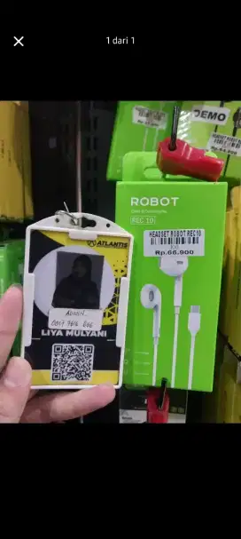 HEADSET ROBOT REC10 | ATLANTIS DAHSYAT