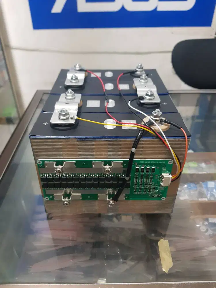 Baterai Lithium Lifepo4 Parismatic 12V 100AH BMS 4s-120A