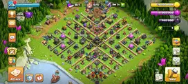 Akun Clash of Clans (CoC) TH17 Hampir MAX
