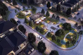 Rumah 2 Lantai View Danau Dekat Tol dan Stasiun Terintegrasi Shopping