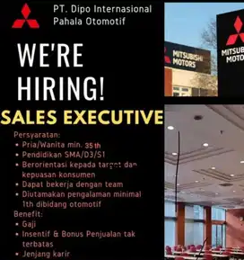 Dibutuhkan Segera Sales & Sales Counter