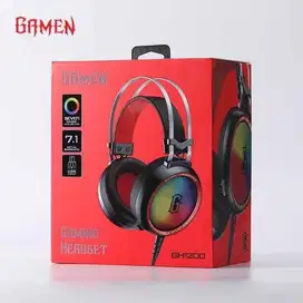 GAMEN GH1200 USB Input 7.1 Virtual Surround Hidden Mic Gaming Headset