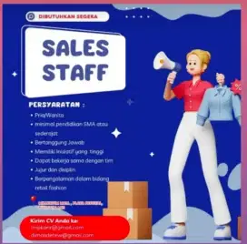 Kesempatan kerja untuk posisi SPG / SPB toko