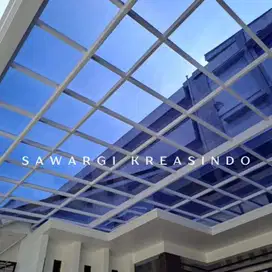 Pasang kanopi alderon, spandek, solarflat dll murah terpercaya