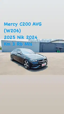 Mercy C200 2025 Nik24 AVG(W206) Black Siap Pakai