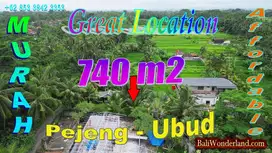 740 m2 Tanah Kering Siap Bangun Lokasi Area Pejeng