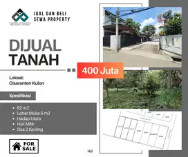Jual cepat tanah kavling di Komplek Cisaranten Kulon Arcamanik Bandung