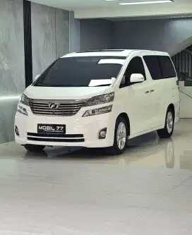 ODO 79RBU ASLI TOYOTA VELLFIRE V PREMIUM SOUND 2.5 2010 WHITE ON BEIGE