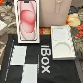 Iphone 15 Plus Pink 128 GB garansi IBOX