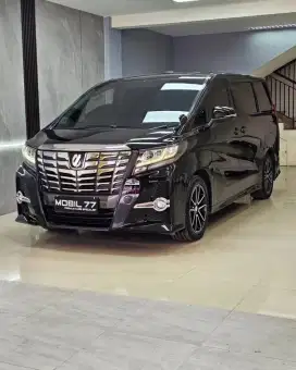 TOYOTA ALPHARD 2.5 TIPE SC CBU 2016 ODO 100RBU BLACK KONDISI BAGUS