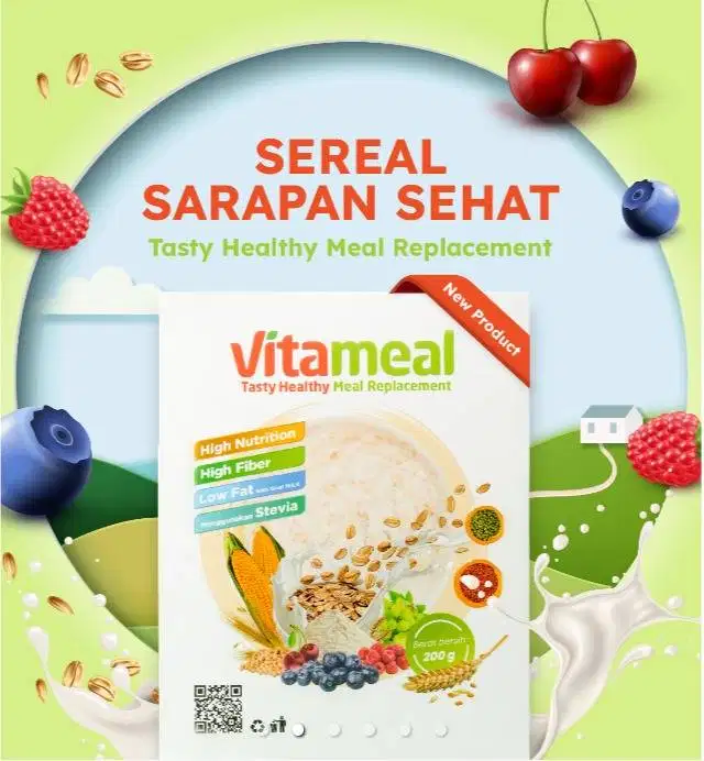 VITAMEAL makanan sehat pengganti makanan tidak sehat