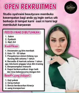 Lowongan kerja salon
