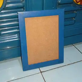 Bingkai Fiber biru tanpa Kaca Ukuran 12,5x17,5 cm