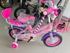 Sepeda Anak Perempuan Sepeda Mini 12 inch VORTEC ( KUDA PONY ) ( PINK