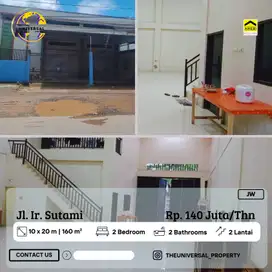 Disewakan Gudang 2LT Poros Ir. Sutami Makassar Siap Pakai Strategis