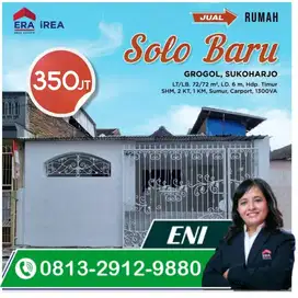 rumah murah dijual Solo di Gedangan solo baru