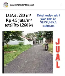jual tanah kavling murah pasaran 6 JT nempel bintaro