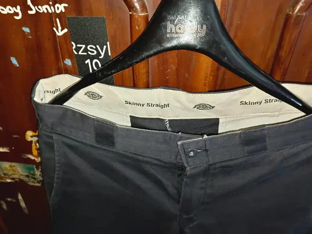 Dickies Wp811 skinny Straight  Double knee black