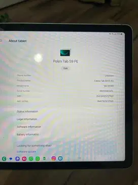 SAMSUNG GALAXY TAB S9 FE 128GB
