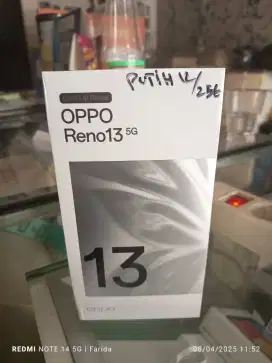 Oppo reno 13 5G 12/256gb baru garansi resmi bisa TT kredit