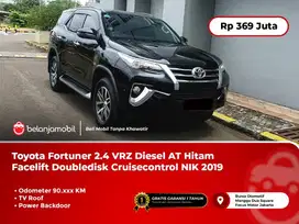[WARRANTY] Toyota Fortuner 2.4 VRZ Diesel AT Hitam Facelift 2019/2020