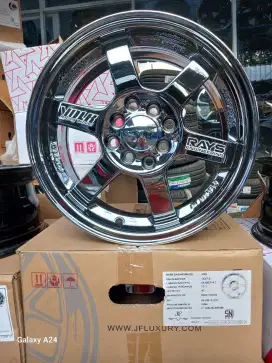 Velg te37 ring 15x7 pcd 4x100/114,3 ET 40 blackchrome 4pcs