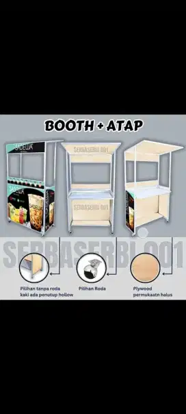 Booth portabel / meja dagan maih bagus