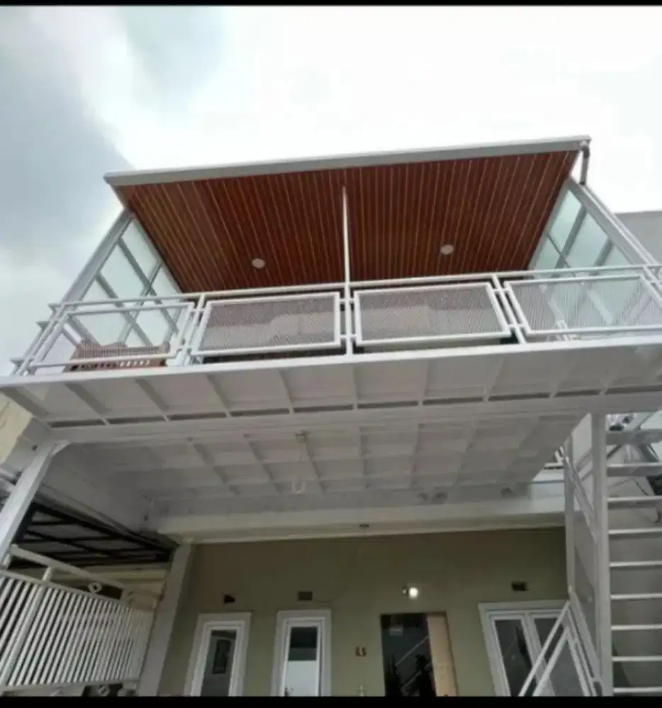 Mezanine rumah outdoor dan kanopi palavon PVC