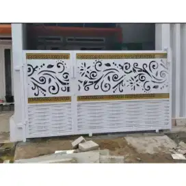 Pagar rumah outdoor model cutting minimalis