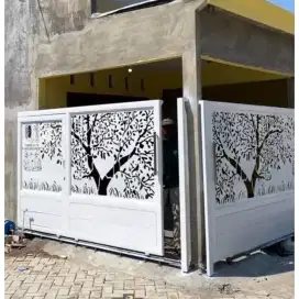Pagar cutting rumah model terbaru minimalis