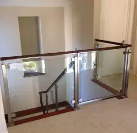 Pagar kaca stainless untuk raling tangga dan balkon *06