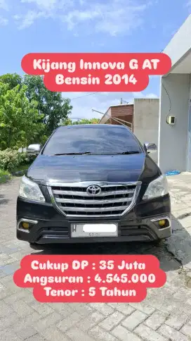 Toyota Kijang Innova. g Metic Bensin 2014